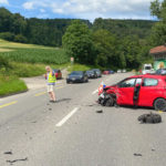 Unfall in Zwingen BL: Drei Verletzte nach Frontalkollision