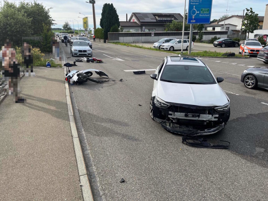 gossau motorradunfall