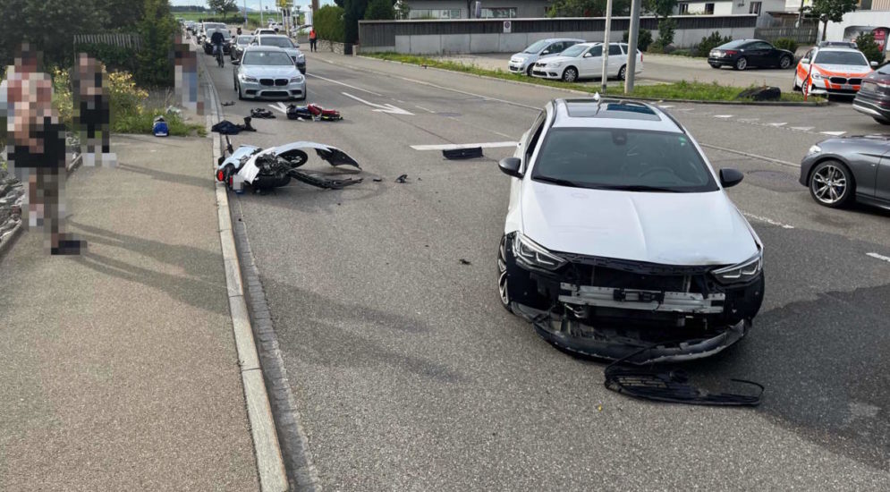 gossau motorradunfall