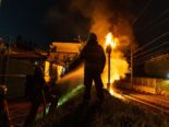 Cham ZG: Transformator bei den Gleisen in Brand