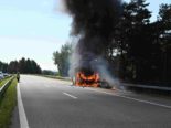 Rorschacherberg SG: Fahrzeugbrand auf A1