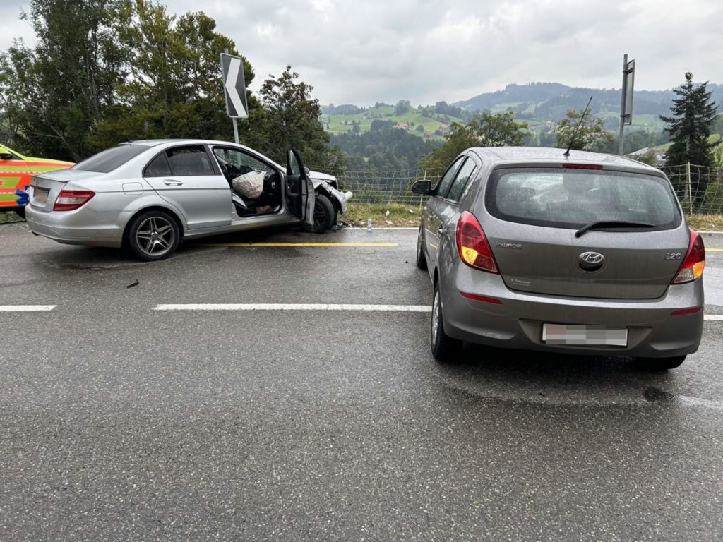 Trogen AR: Auf Gegenfahrbahn geraten und Unfall gebaut