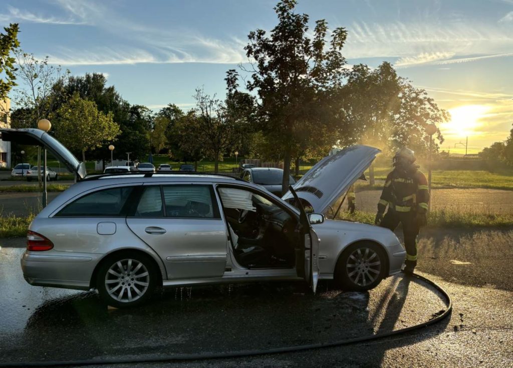 Horn TG: Auto fängt Feuer