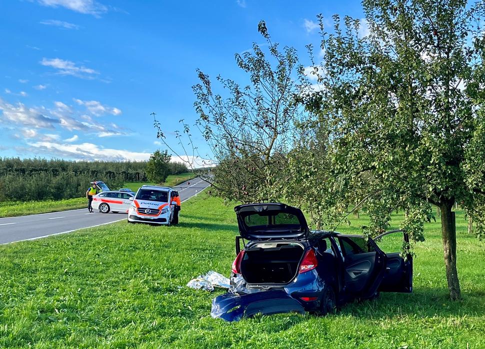 Schocherswil TG: Mehrere Verletzte bei Unfall mit drei Fahrzeugen