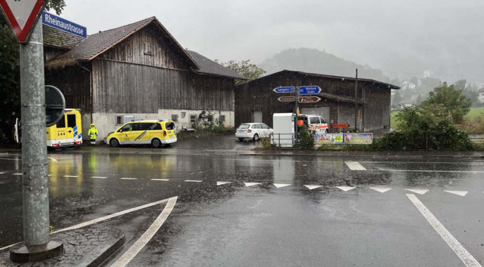 Buchs SG: Motorradfahrer bei Unfall mit Auto verletzt