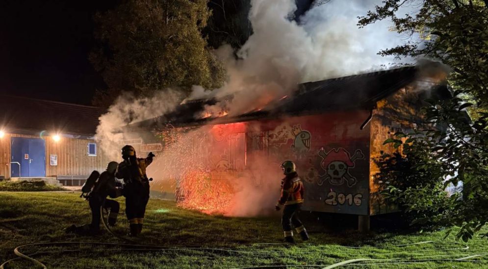 Biberist SO: Ehemalige Schützenstube in Brand geraten