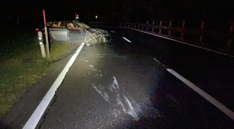 Unfall in Klosters (GR): Auto mit vier Personen überschlagen