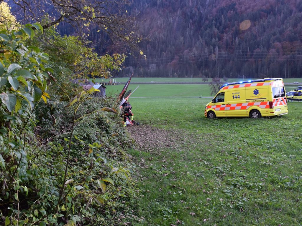 Flugunfall in Schiers (GR): Deltasegler stürzt ab