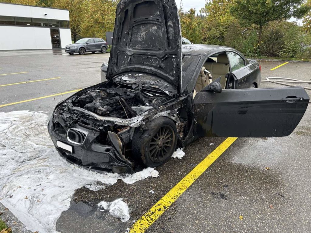 Stadt Schaffhausen SH: Auto im Herblingertal ausgebrannt