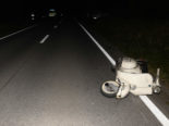 Verunfallte Vespa auf Strasse