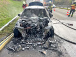 Sirnach (TG): Auto fängt auf Pannenstreifen der A1 Feuer