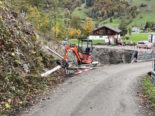 Unfall in Alt St. Johann (SG): Motorkarren durchbricht Bauabschrankung