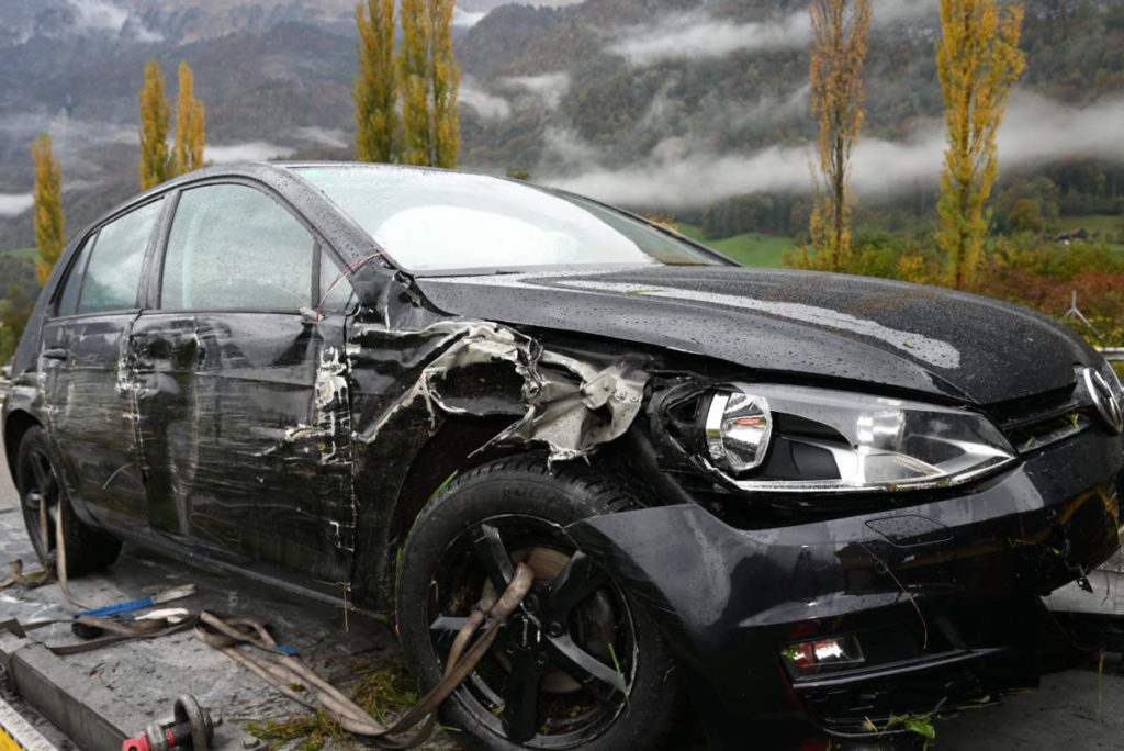 A3 Tscherlach SG: Unfall endet mit 15'000 Franken Sachschaden