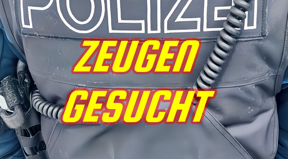 Symbolbild Text "Zeugen gesucht"