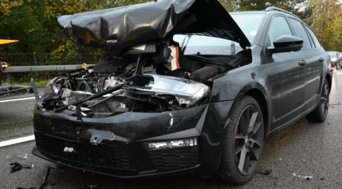 Züberwangen SG: Unfall mit vier Fahrzeugen auf der A1