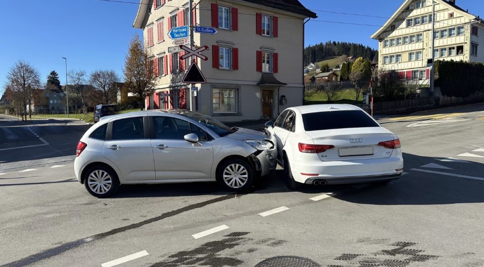 Unfallsituation auf Kreuzung