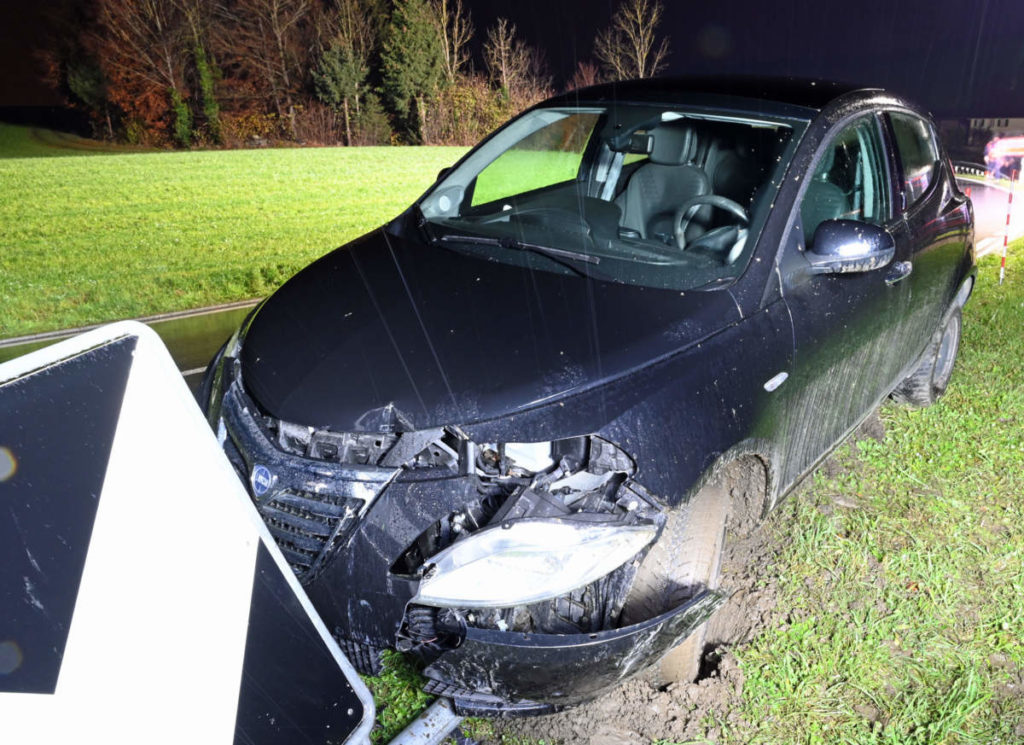 Unfall unter Alkoholeinfluss in Beromünster – Ortsteil Gunzwil LU