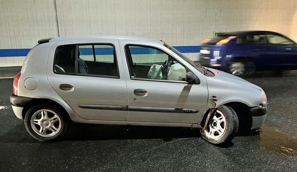 Unfall auf der A2 im Tunnel bei Horw LU