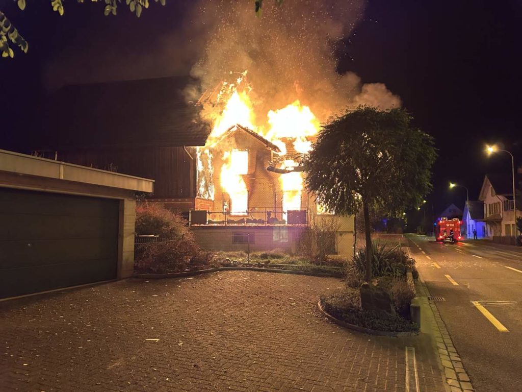 Bürglen TG: Brand eines leerstehenden Hauses