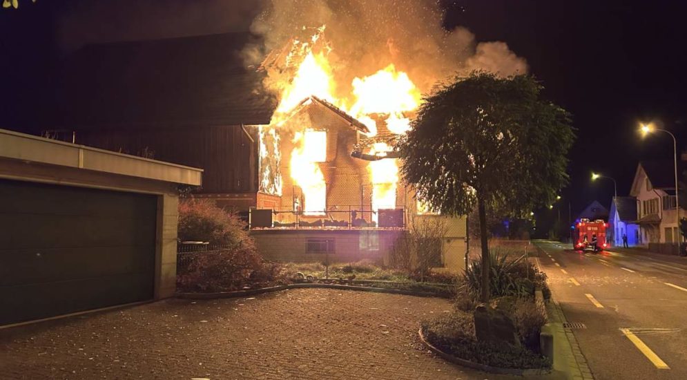 Bürglen TG: Brand eines leerstehenden Hauses