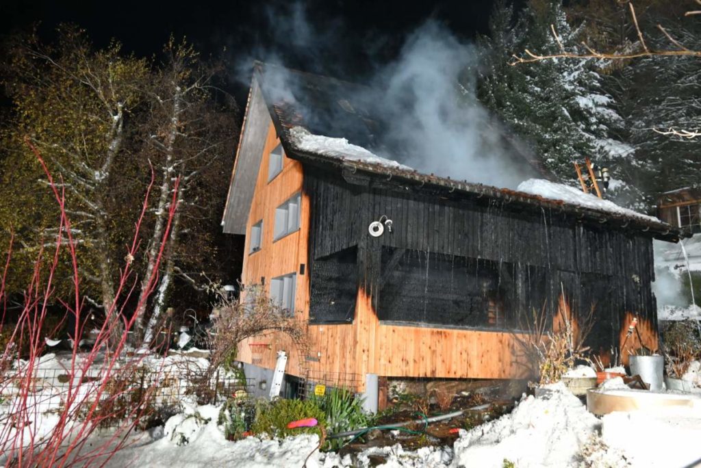 Brand in Altstätten (SG): Einfamilienhaus-Anbau zerstört