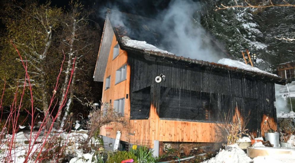 Brand in Altstätten (SG): Einfamilienhaus-Anbau zerstört