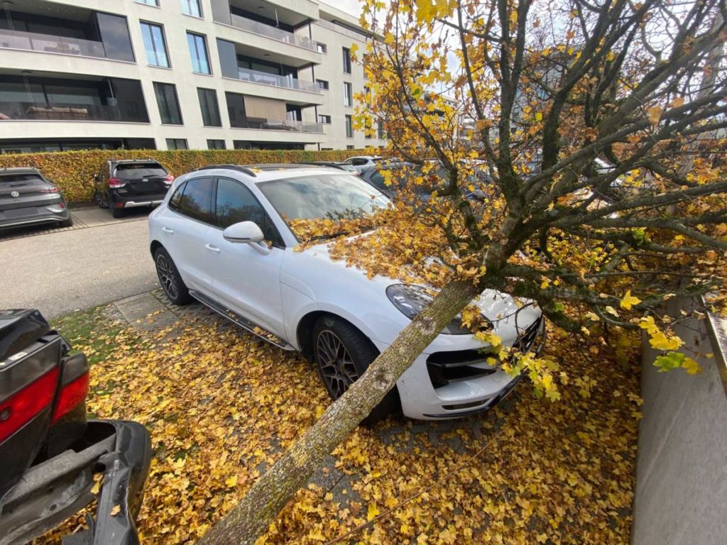 Unfall in Baar ZG: Rentner prallt in Wegbeleuchtung, Stein und Baum