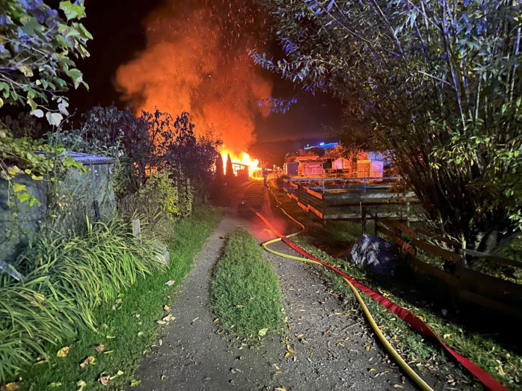 15'000 Franken Schaden durch Brand in Schrebergarten in Steinach (SG)