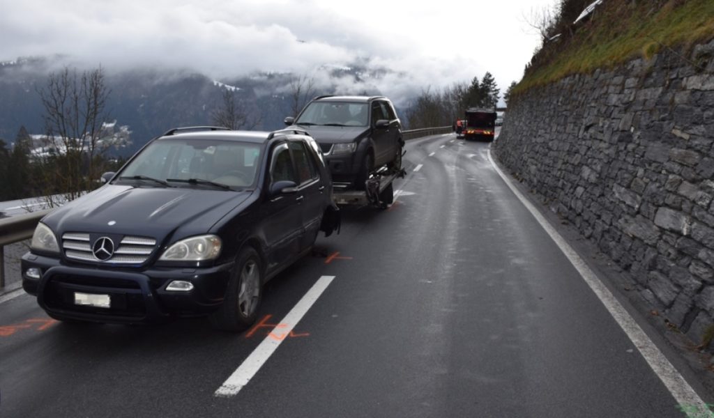 Unfall mit 3 Beteiligten in Laax GR