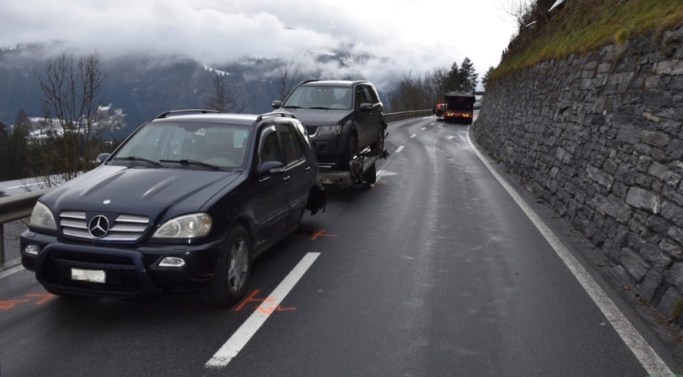 Unfall mit 3 Beteiligten in Laax GR