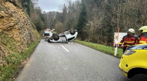 Unfallstelle in Grindel