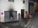 Garagentor mit Brandschaden