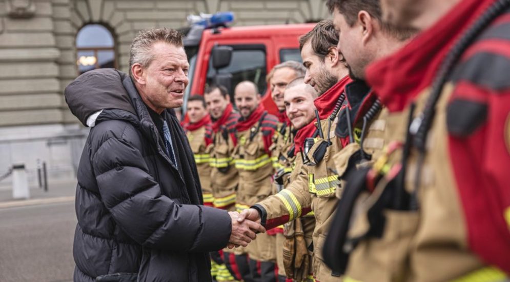 Bundesplatz: Schutz und Rettung Bern verabschiedet Sicherheitsdirektor