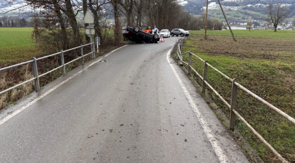 Unfallstelle in Marbach