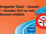 Täsch–Zermatt: Ab 1.12.2024 elektronische Fahrbewilligung erforderlich