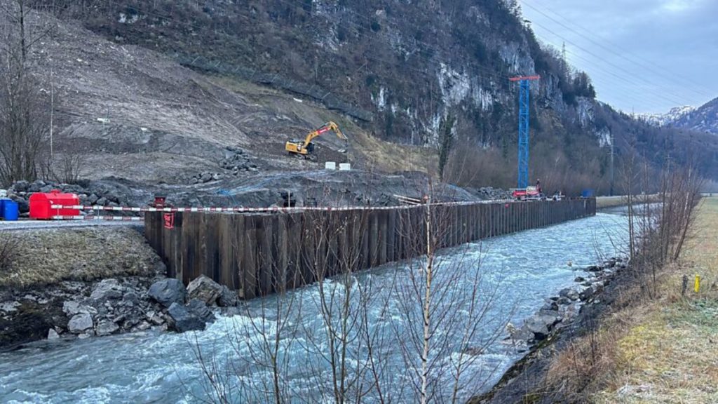 Linth-Ufer in Glarus Nord wird nach Erdrutsch ab Januar saniert