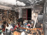 Zimmer mit Brandschäden